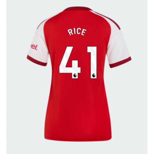 Stroje piłkarskie Arsenal Declan Rice #41 Koszulka Podstawowej dla damskie 2026-27 Krótki Rękaw